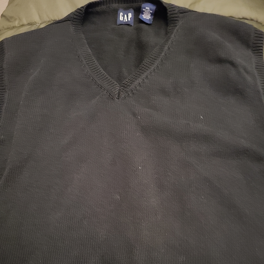 Gap mens vest sweater xxl black used